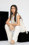 Snow Muse Sleeveless White Co-ord