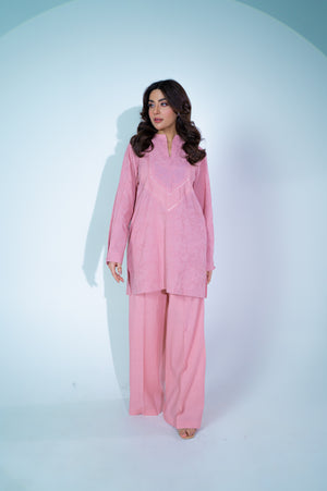 The Blush Brocade Kurta Set - Raya Attire