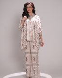 Crimson Ceramica Coord Set - Raya Attire