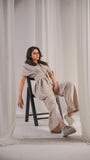 Sculpted Sand Cord Set - Raya Attire