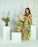 Wild Whimsy – Printed Maxi Dress - Raya Attire