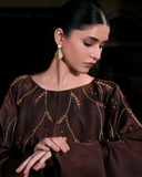 Chocolate Brown Kaftan - Raya Attire