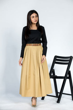 Sand Pleat Skirt