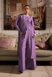 Elegant Lavender Embroidered Dress