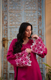 Fuchsia Royal Viscose Silk Set