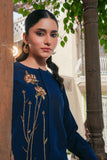 Navy Blue Silk Co-Ord Set