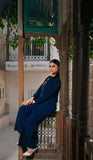 Navy Blue Silk Co-Ord Set