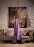 Elegant Lavender Embroidered Dress