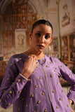Elegant Lavender Embroidered Dress