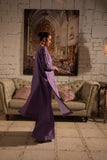 Elegant Lavender Embroidered Dress