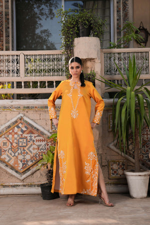 Artisan Silk Kaftan Maxi