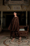 Chocolate Brown Silk Cape Kaftan