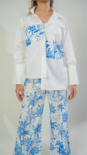 Palmé Bleu Co-ord - Raya Attire