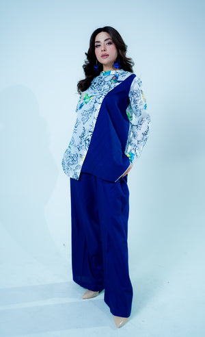 Elara Blue Co-Ord - Raya Attire