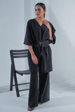 Black Sculpted Coo - rd - Raya Attire