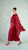 Crimson Aura Cape Set - Raya Attire