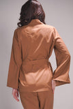 Earthy Brown Noir Cord Set - Raya Attire