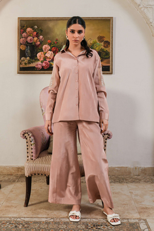 Rosé Imperial Silk Coord Set