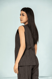 Striped Waistcoat & Trousers Co - ord Set - Raya Attire