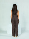 Striped Waistcoat & Trousers Co - ord Set - Raya Attire