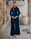 Navy Blue Co-ord Set - Raya Attire